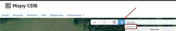 Určenie staničenia
